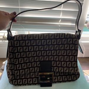 Chocolate brown authentic Fendi purse